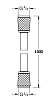 Шланг AQUAme AQM1501BN 100 см ПВХ, никель шлифованный