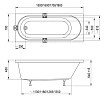 Акриловая ванна Ravak Sonata II 180x70 см C636R00000