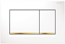 Кнопка смыва Geberit Sigma 30 115.883.KK.1 белый/позолота