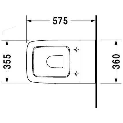 Приставной унитаз Duravit Pura Vida 21320900001 с антигрязевым покрытием