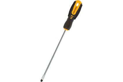 Шлицевая отвертка Rexant SL 6х200 мм, двухкомпонентная рукоятка 12-6432