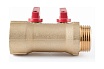 Коллектор с шаровыми кранами PROFACTOR в/н 1" х 2 вых 1/2"нар PF MV 265.2