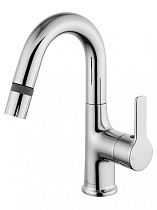 Смеситель для раковины Wonzon&Woghand WW-FE01L212-CR выдвижной излив, хром