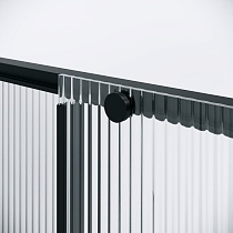 Душевая дверь Niagara Nova 100x195 рифленое, черный матовый NG-84-L10FHB