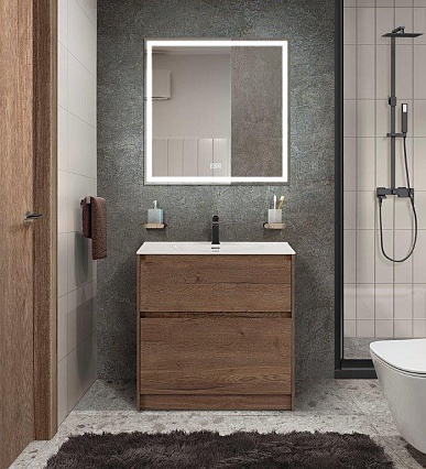 Тумба с раковиной BelBagno Kraft 39-500 50 см напольная Rovere Tabacco