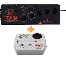 Набор Стабилизатор С1500 + Стабилизатор 1000 Ресанта Н2/1-Ц 902/21