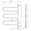 Полотенцесушитель электрический Domoterm Сальса DMT 108E П6 60x90 EK хром