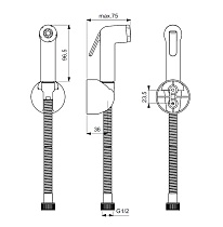 Гигиенический душ Ideal Standard B0595AС белый