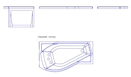 Боковая панель длинная Ваннеса Миранда 80x66 L/R