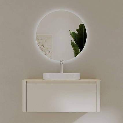 Мебель для ванной Black&White Universe U916.1000 100 см, бежевый Мебель для ванной Black&White Universe U916.1000 100 см, бежевый