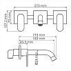 Cмеситель для раковины WasserKRAFT Elbe 7445 черный