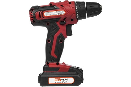 Аккумуляторная дрель-шуруповерт Redverg RD-SD18L/2Y