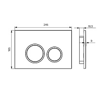 Кнопка смыва Iddis Unifix UNI03WBi77 матовый белый