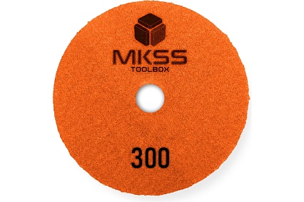 Алмазный гибкий шлифовальный круг MKSS Toolbox MK2604 АГШК Ø100 Р300 для мокрой шлифовки MKSS MK26040300