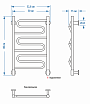 Полотенцесушитель электрический Energy Bravo 80x50