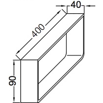 Полотенцедержатель Jacob Delafon Parallel 40 см EB506-BME