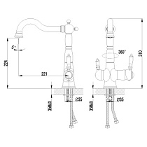 Смеситель для кухни Lemark Comfort LM3065C