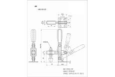 Зажим с вертикальной рукоятью HS CLAMP HS-101-D
