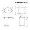 Кухонная мойка Ulgran Quartz Nora 750-07 75 см уголь