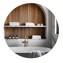 Зеркало ЗОВ 80x80 см с подсветкой ZD80