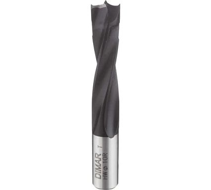 Сверло присадочное глухое правое 4 флейты 10x43 мм, L70. хвостовик 10x20 мм Dimar 2014477