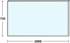 Зеркало De Aqua Сити 100x75 см, с подсветкой