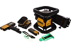 Ротационный лазерный уровень с зеленым лучом DeWalt DCE079D1G-QW
