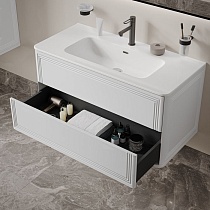 Тумба с раковиной Iddis Oxford Neo 100 см белый матовый OXN10W0i95K