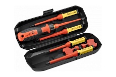 Набор диэлектрических отверток Hoegert Technik 1000 В, 8 предметов HT1S998