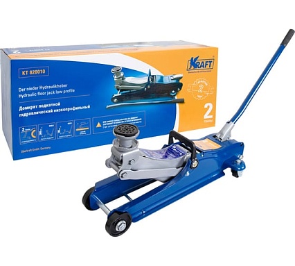 Подкатной низкопрофильный домкрат 2 тонны Kraft 80-360 KT 820010