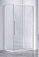 Душевой уголок Vincea Слим-Н (Slim-N) VSR-4SN9014CLBN 140x90 брашированный никель, стекло прозрачное