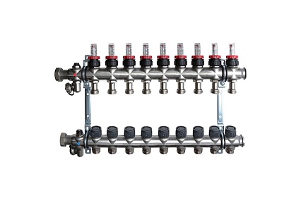 Распределительный коллектор Oventrop 1", Multidis SF 9 1404359