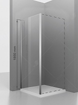 Боковая стенка RGW Z-050-1 70x185 хром, прозрачная