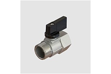 Шаровой кран ELSEN MINI прямой 1/2 1/2 НВ ручка-бабочка EV93.1212