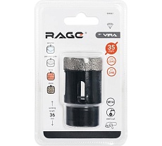 Коронка алмазная по керамике 35 мм М14 для УШМ RAGE by VIRA 559522
