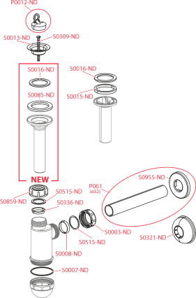 Сифон для раковины Alcaplast A410