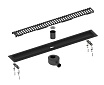 Трап для душа Timo Drain System 600 DS230106/03 60 см, вставка Lines, черный