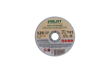 Круг отрезной для металла LIGHT 125x1.0x22.2 мм ВОЛАТ 95125-10