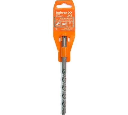 Бур Стандарт (10x100х160 мм; 2 резца + 2 спирали; SDS-Plus) Bohrer 30110160