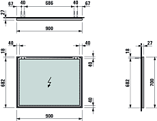 Зеркало Laufen Frame 25 4.4740.5.900.144.1 90 см