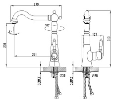 Смеситель для кухни Lemark Soul LM6004C