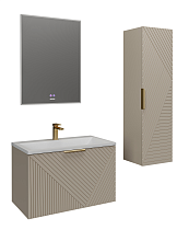 Мебель для ванной Grossman Блисс 100 см бежевый матовый