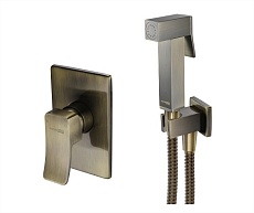 Смеситель для биде WasserKRAFT Exter A01652 со шлангом 150 см, светлая бронза