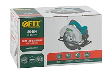 Дисковая пила FIT 1300 Вт, 4500 об/мин, 185/20 мм, железная опора, резкий наклон, блок шпинделя, коробка 80404