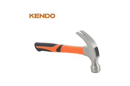 Молоток-гвоздодер KENDO с фибергласовой рукояткой, 340 гр 25105