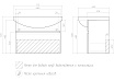 Тумба с раковиной Vigo Wing 70 см подвесная, 1 ящик, белый