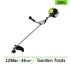 Бензиновый триммер Deli (1250Вт/ 1,8л.с, 43 см3, бак 1,2л) DE-GT255-5 145418