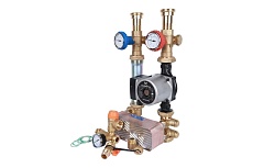 Насосная группа STOUT с 28 пластинами, с насосом Grundfos UPSO25-65 SDG-0038-282502 RG008U9S97E7UK