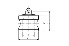 Алюминиевый камлок Гроссис тип DP 1&quot; 0431466