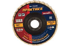 Круг лепестковый полировальный (125х22.2 мм) Практика 779-226